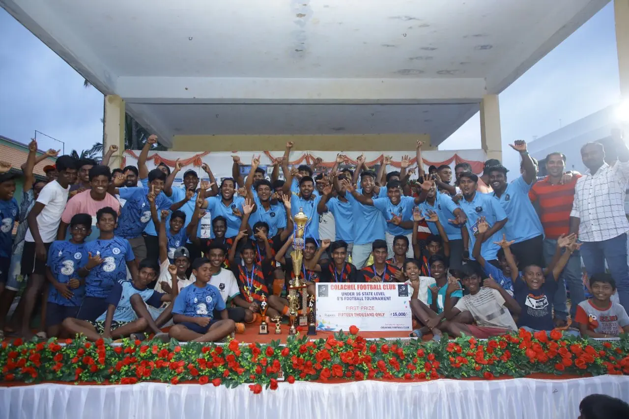 Colachel FC U15 winners 2022