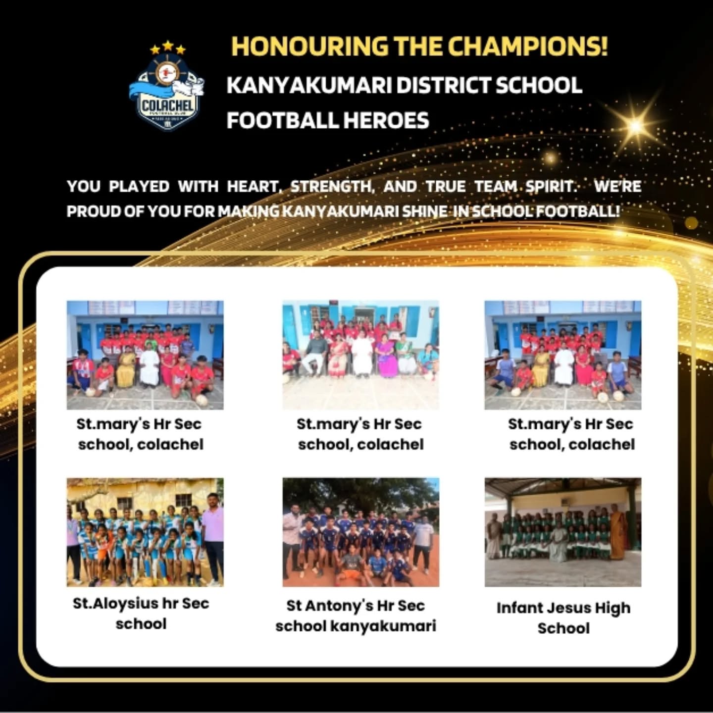 St Mary's Higher Secondary School champions 2025