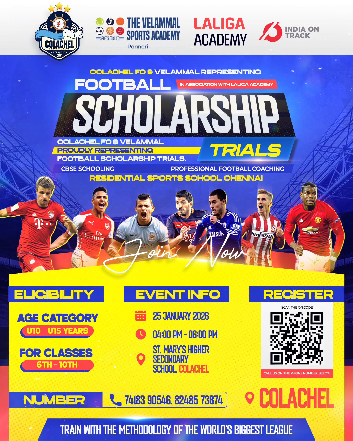 Velammal scholarship selection