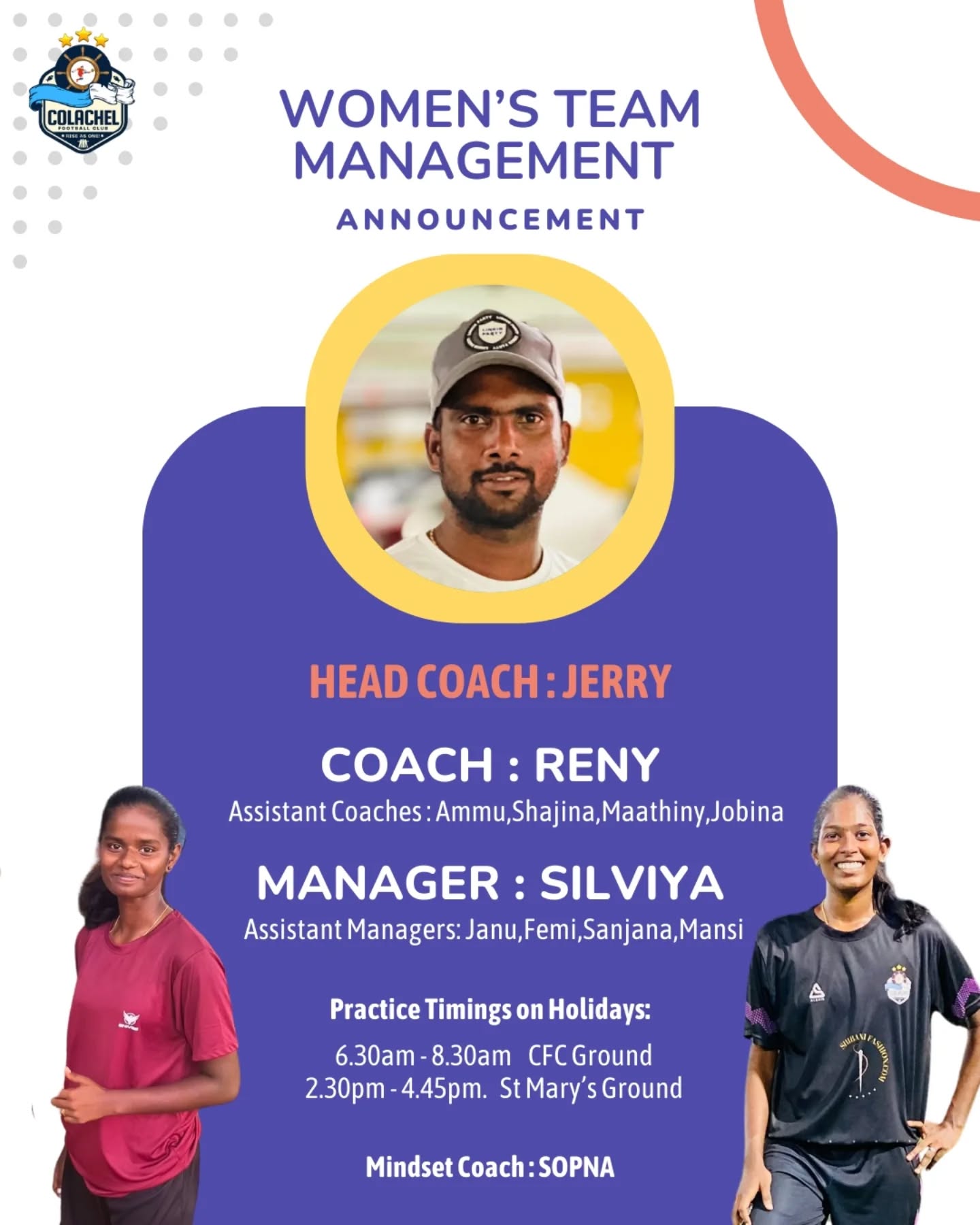 Women's management team